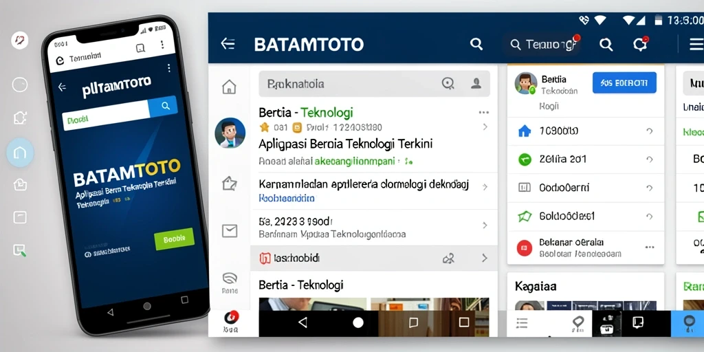 Tampilan antarmuka aplikasi BATAMTOTO yang modern dan informatif.
