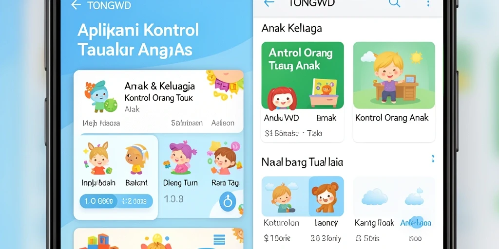 Antarmuka TONGWD yang intuitif untuk kontrol orang tua.