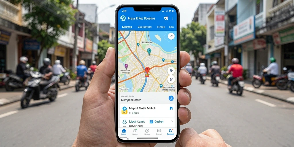 Tampilan antarmuka V89 dengan fungsi navigasi motor yang interaktif.