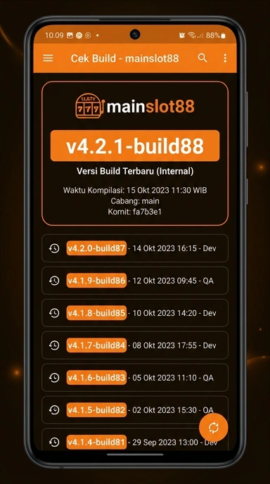 Tampilan riwayat versi mainslot88